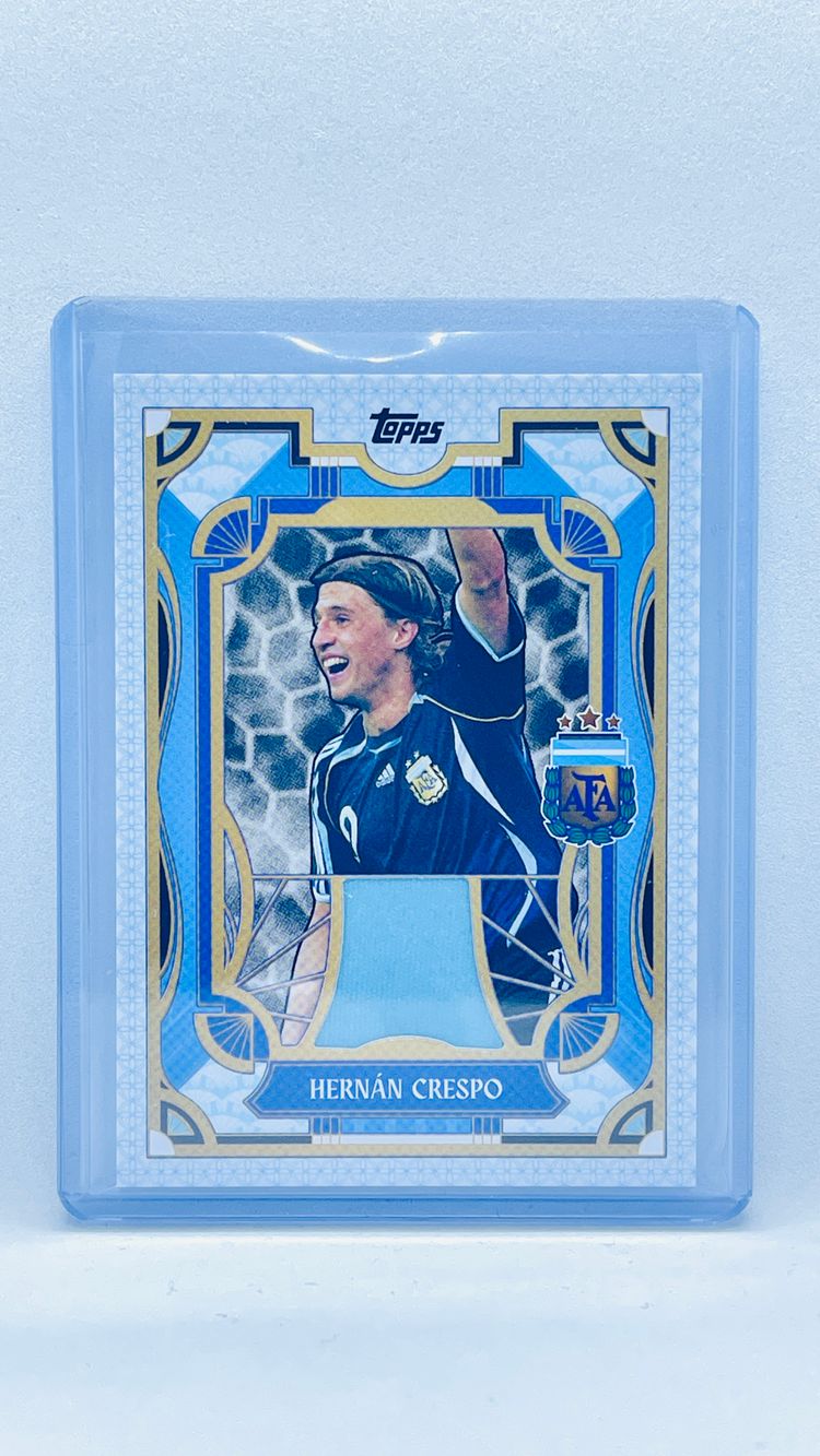 PATCH match-worn - Hernán Crespo - Argentina - Tango Relic - Topps Argentina Team Set 2024